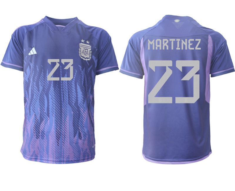 Men 2022 World Cup National Team Argentina away aaa version purple #23 Soccer Jersey->->Soccer Country Jersey